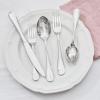 imageKINGSTONE 20 Piece Teardrop Silverware Set for 4 1810 Stainless Steel Flatware Set Modern Design Cutlery Set for HomeHotelWeddingMirror Polished and Dishwasher SafeSilver