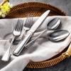 imageKINGSTONE 60Piece Silverware Set 1810 Stainless Steel Flatware Set for 12 Tableware Cutlery Set Utensil Sets for Home Restaurant Mirror Finish Dishwasher SafeSilver