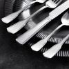 imageKINGSTONE 60Piece Silverware Set 1810 Stainless Steel Flatware Set for 12 Tableware Cutlery Set Utensil Sets for Home Restaurant Mirror Finish Dishwasher SafeSilver