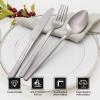 imageKINGSTONE Gold Silverware Set 40 Piece Flatware Cutlery Set for 8 1810 Stainless Steel Silverware Mirror Polished Dishwasher Safe for Home Restaurant Wedding PartyGold 40 pieces for 8Matte Silver