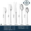 imageKINGSTONE Gold Silverware Set 40 Piece Flatware Cutlery Set for 8 1810 Stainless Steel Silverware Mirror Polished Dishwasher Safe for Home Restaurant Wedding PartyGold 40 pieces for 8Silver