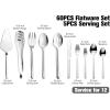 imageKINGSTONE Gold Silverware Set 40 Piece Flatware Cutlery Set for 8 1810 Stainless Steel Silverware Mirror Polished Dishwasher Safe for Home Restaurant Wedding PartyGold 40 pieces for 8Silver