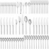 imageKINGSTONE Gold Silverware Set 40 Piece Flatware Cutlery Set for 8 1810 Stainless Steel Silverware Mirror Polished Dishwasher Safe for Home Restaurant Wedding PartyGold 40 pieces for 8Silver