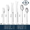imageKINGSTONE Gold Silverware Set 40 Piece Flatware Cutlery Set for 8 1810 Stainless Steel Silverware Mirror Polished Dishwasher Safe for Home Restaurant Wedding PartyGold 40 pieces for 8Silver