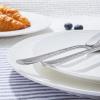 imageKINGSTONE Hammered Silverware Set Flatware Set 1810 Stainless Steel Premium Cutlery with Unique Ripple Handles Design Mirror Polished  Dishwasher Safe 20PieceWater RippleSilver