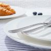 imageKINGSTONE Hammered Silverware Set Flatware Set 1810 Stainless Steel Premium Cutlery with Unique Ripple Handles Design Mirror Polished  Dishwasher Safe 20PieceWater RippleSilver