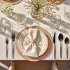 imageKINGSTONE Silverware Set 60Piece Flatware Set Cutlery Set Premium 1810 Stainless Steel Tableware Include Forks Knives Spoons for Home Kitchen Restaurant Wedding Dishwasher SafeGoldBlack