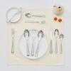 imageKINGSTONE Silverware Set 60Piece Flatware Set for 12 1810 Stainless Steel Cutlery Set with Bead Edge Utensil for Kitchen Home Party Wedding Mirror Polished Dishwasher Safe Featured GiftsMatte Silver