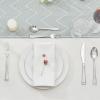 imageKINGSTONE Silverware Set 60Piece Flatware Set for 12 1810 Stainless Steel Cutlery Set with Bead Edge Utensil for Kitchen Home Party Wedding Mirror Polished Dishwasher Safe Featured GiftsMatte Silver