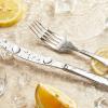 imageKINGSTONE Silverware Set 60Piece Flatware Set for 12 1810 Stainless Steel Cutlery Set with Bead Edge Utensil for Kitchen Home Party Wedding Mirror Polished Dishwasher Safe Featured GiftsSilver