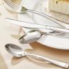 imageKINGSTONE Silverware Set 60Piece Flatware Set for 12 1810 Stainless Steel Cutlery Set with Bead Edge Utensil for Kitchen Home Party Wedding Mirror Polished Dishwasher Safe Featured GiftsSilver