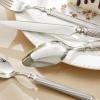 imageKINGSTONE Retro RopePattern Silverware Set 20Piece Flatware Set Cutlery Set Forged with Handcrafted Texture Handles 1810 Stainless Steel Dishwasher SafeSilver