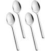 imageKINGSTONE Large Hostess Serving Utensils 4 Piece Set 1810 Stainless Steel Heavy Duty 984inch Spoons for Buffet Wedding Party Catering Dishwasher Safe