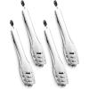 imageKINGSTONE Serving Tongs 4 Piece1810 Stainless Steel 1062inch Kitchen Tongs For Serving FoodBuffet Wedding Party Catering Food SaladCakeBread BBQ with Locking