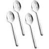 imageKINGSTONE Slotted Serving Spoons Sets 4 Piece1810 Stainless Steel Heavy Duty 984inch For Buffet Wedding PartyCateringDishwasher Safe