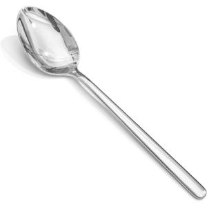 imageKINGSTONE Dinner Spoons Set of 12 8 Inch 1810 Stainless Steel Spoon Cutlery Table Spoons for Home Kitchen ampamp Restaurant Dishwasher SafeDinner Spoons Set