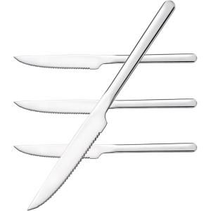 imageKINGSTONE Dinner Spoons Set of 12 8 Inch 1810 Stainless Steel Spoon Cutlery Table Spoons for Home Kitchen ampamp Restaurant Dishwasher SafeSteak Knives Set