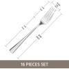 imageKINGSTONE 4 Piece Dinner Forks Set 1810 Stainless Steel Forks Silver Food Grade Fork Set of 4 Metal Forks for Home Kitchen Weddings Parties or Restaurant Dishwasher Safe818inchesSilver