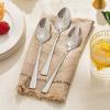 imageKINGSTONE 4 Piece Dinner Spoon Set 1810 Stainless Steel Spoons Silver Food Grade Table spoons of 4 Metal Spoons for Home Kitchen Weddings Parties or Restaurant Dishwasher Safe815inchesSilver