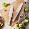 imageKINGSTONE Kitchen Knife Set with Block 14 Pcs German Stainless Steel Knife Set with Builtin Sharpener Dishwasher Safe Knife Block Setnatural 14pcsWalnut