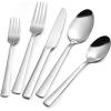 imageKINGSTONE Orion 30Piece Silverware Service for 6  Premium Stainless Steel Flatware Set Basic Silverware Set Modern Utensils Set for Everyday Use Lightweight Cutlery Set Easy to Carry